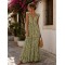 Açaí Freya Olive Zebra Maxi Φόρεμα