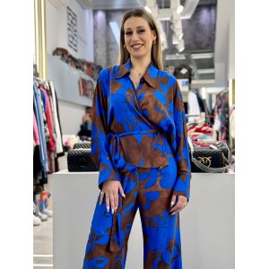 C-Throu Eydoxia Blue/Brown Πουκάμισο & Παντελόνι