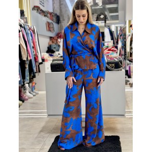 C-Throu Eydoxia Blue/Brown Πουκάμισο & Παντελόνι