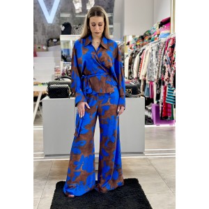 C-Throu Eydoxia Blue/Brown Πουκάμισο & Παντελόνι