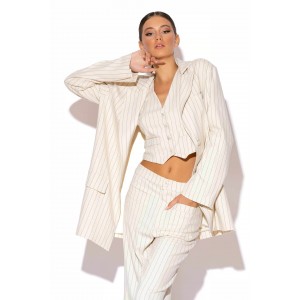 C-Throu Lucia Ριγέ Γιλέκο