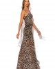 C-Throu Irina Animal Print Maxi Φόρεμα