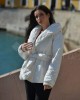 C-Throu Yakinthi Puffer Off White Μπουφάν