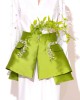 C-Throu Jeanette Duchess Crystal Embellished Warm Lime Ζώνη/Φούστα