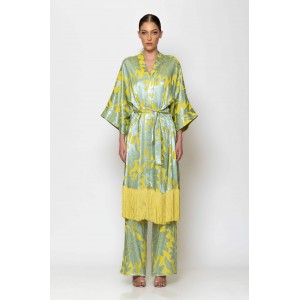 C-Throu Flora Yellow Banana Παντελόνι