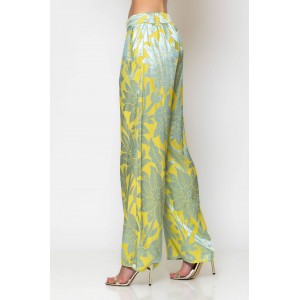 C-Throu Flora Yellow Banana Παντελόνι
