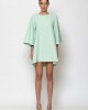 C-Throu C Logo Crepe Open Back Frosty Mint Mini Φόρεμα