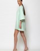 C-Throu C Logo Crepe Open Back Frosty Mint Mini Φόρεμα