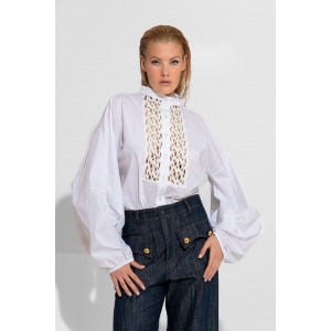 C-Throu Camomile Cotton White Πουκάμισο