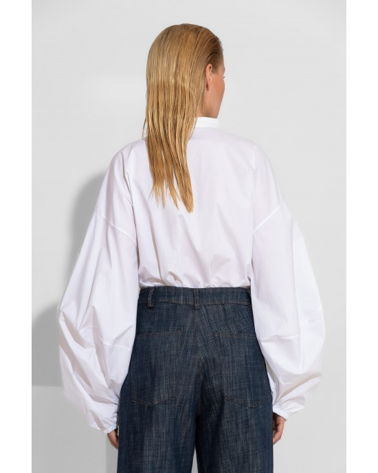 C-Throu Camomile Cotton White Πουκάμισο