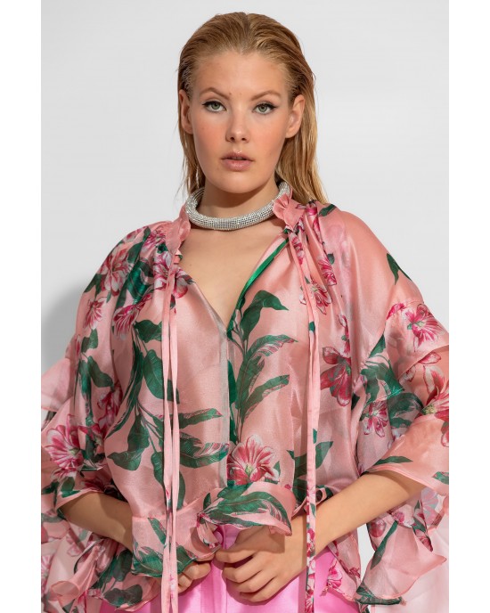 C-Throu Azalea Organza Pink Πουκάμισο/Μπλούζα