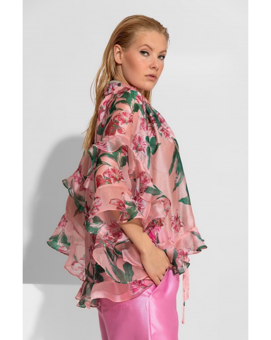 C-Throu Azalea Organza Pink Πουκάμισο/Μπλούζα