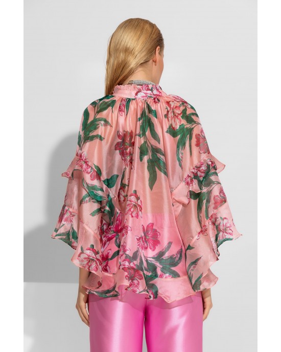 C-Throu Azalea Organza Pink Πουκάμισο/Μπλούζα