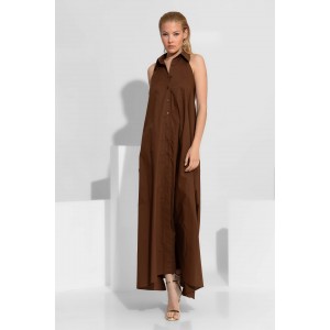 C-Throu Lotus Poplin Brown Φόρεμα