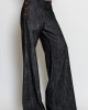 C-throu Denim Double-Breasted Cropped Τζάκετ & Wide-Leg Παντελόνι