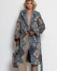 C-throu Brocade Multicolor Midi Παλτό