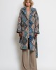 C-throu Brocade Multicolor Midi Παλτό