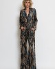 C-throu Metallic Velvet Σακάκι & Flared Παντελόνι