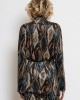 C-throu Metallic Velvet Σακάκι & Flared Παντελόνι