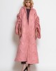 C-throu Long Puffer Oversized Quilted Dusty Pink Μπουφάν