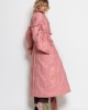 C-throu Long Puffer Oversized Quilted Dusty Pink Μπουφάν