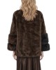 C.Manolo Faux Fur Leopard Print Παλτό