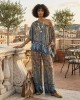 C.Manolo Animal Print One Shoulder Μπλούζα