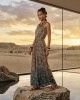 C.Manolo Animal Print Maxi Φόρεμα