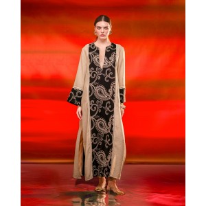 C.Manolo Καφτάνι/Φόρεμα Black/Beige