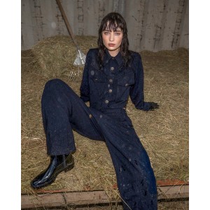 C.Manolo Παντελόνι Ελαστικό Κρεπ Black