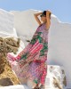 C.Manolo Print Sleeveless Φόρεμα