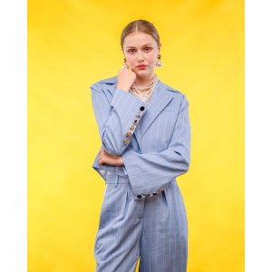 C.Manolo Cropped Σακάκι & Wide-leg Παντελόνι