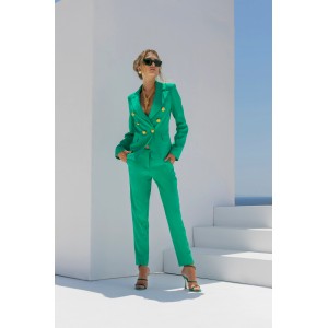 C.Manolo Green Σακάκι Μεσάτο & Cigarette Παντελόνι