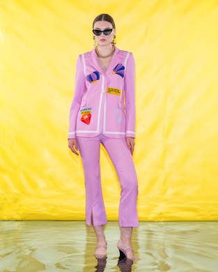 C.Manolo Hearts Pink Σακάκι