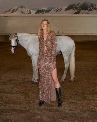 C.Manolo Bronze Παγιέτα Ζακέτα