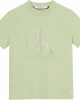 Calvin Klein T-Shirt Gel Μονόγραμμα Ανοιχτό Πράσινο