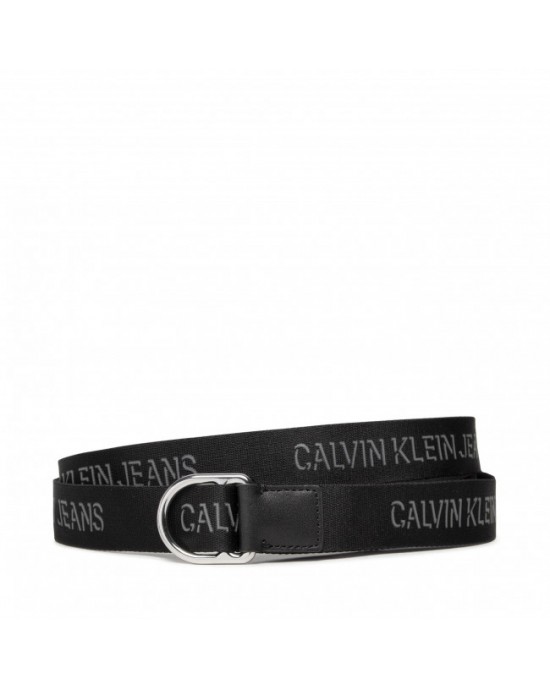 Calvin Klein Slider D-Ring Ζώνη Μαύρη
