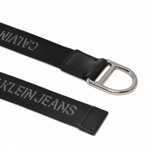 Calvin Klein Slider D-Ring Ζώνη Μαύρη