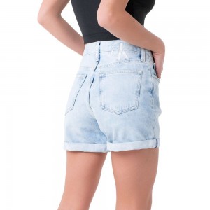 Calvin Klein Denim Light Mom Fit Σόρτς Calvin Klein Denim Light Mom Fit Σόρτς