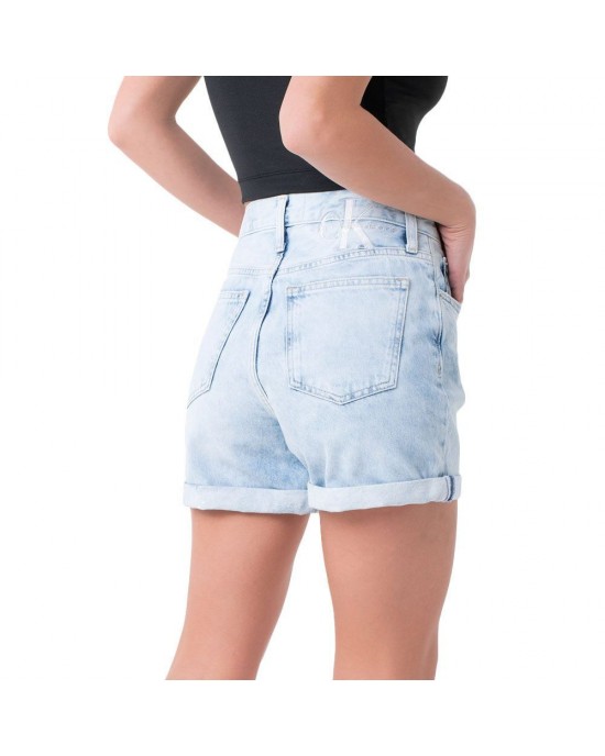 Calvin Klein Denim Light Mom Fit Σόρτς Calvin Klein Denim Light Mom Fit Σόρτς