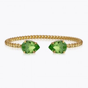 Caroline Svedbom Jewerly Mini Drop Gold Peridot Βραχιόλι