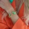 Caroline Svedbom Jewerly Mini Drop Gold Peridot Βραχιόλι