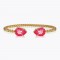 Caroline Svedbom Jewerly Mini Drop Gold Royal Red Delite Βραχιόλι Caroline Svedbom Jewerly Mini Drop Gold Royal Red Delite Βραχιόλι