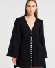 Christelle Nima Gauze Mini Long Sleeve Black Φόρεμα Christelle Nima Gauze Mini Long Sleeve Black Φόρεμα
