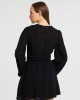 Christelle Nima Gauze Mini Long Sleeve Black Φόρεμα Christelle Nima Gauze Mini Long Sleeve Black Φόρεμα