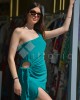 Christelle Nima Gauze Mini Green Φόρεμα