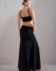 Christelle Nima Bodycon Maxi Heart Ring Black Maxi Φόρεμα