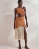 Christelle Nima Gauze Fringe Mini Φόρεμα