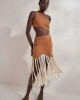 Christelle Nima Gauze Fringe Mini Φόρεμα