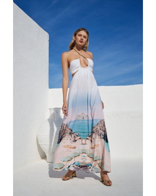 Christelle Nima Cut Out Print Capri Φόρεμα Christelle Nima Cut Out Print Capri Φόρεμα